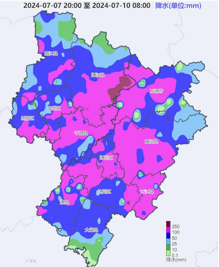 巴中、达州降水量示意图(图据渠江流域气象监测预警中心).png 巴中、达州降水量示意图(图据渠江流域气象监测预警中心).png